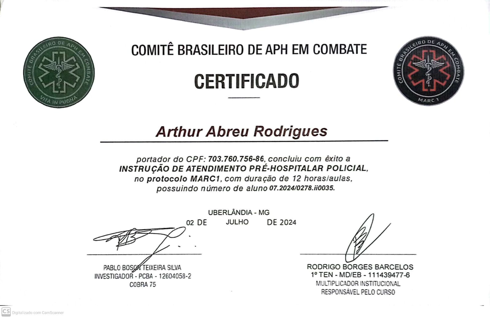 Pré-visualização do Certificado de Java