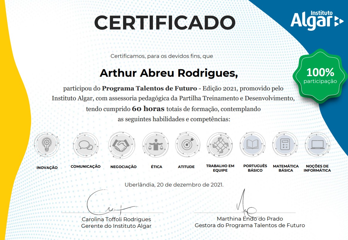 Pré-visualização do Certificado de Java